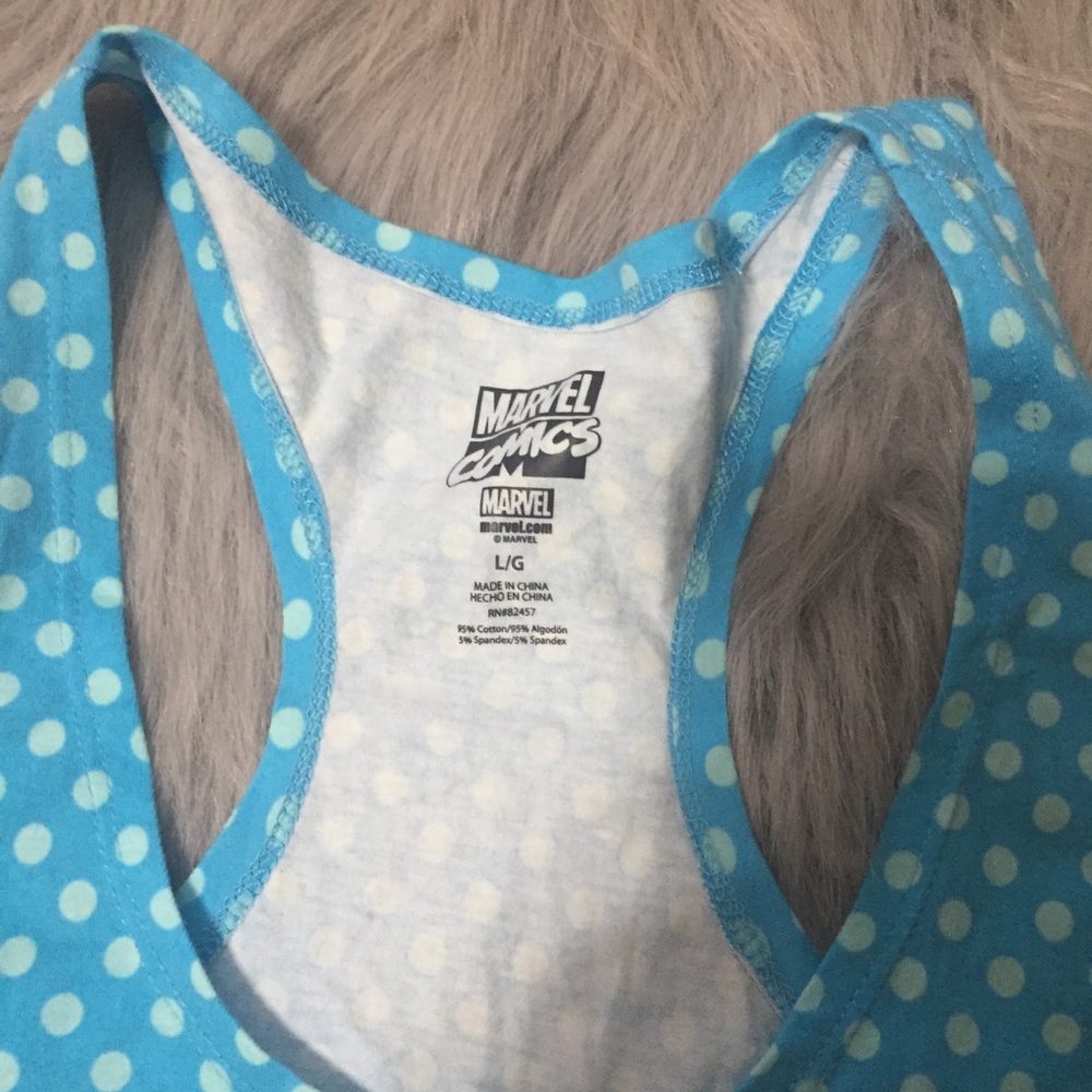 💟3/$10 NWT Marvel Comics Racerback Tank - Picture 3 of 3